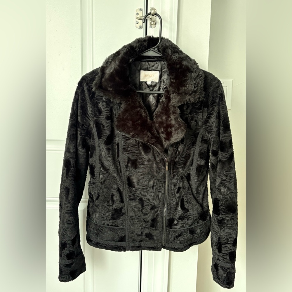 Laundry By Shelli Segal Women's Dark Brown Teddy Jacket